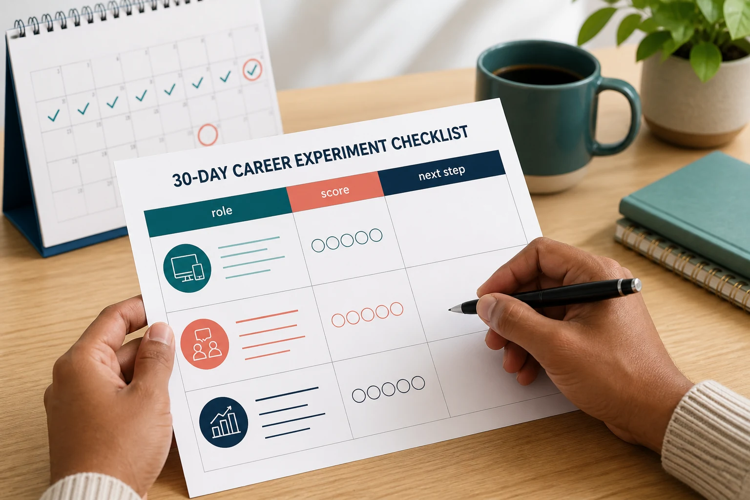 Career experiments checklist