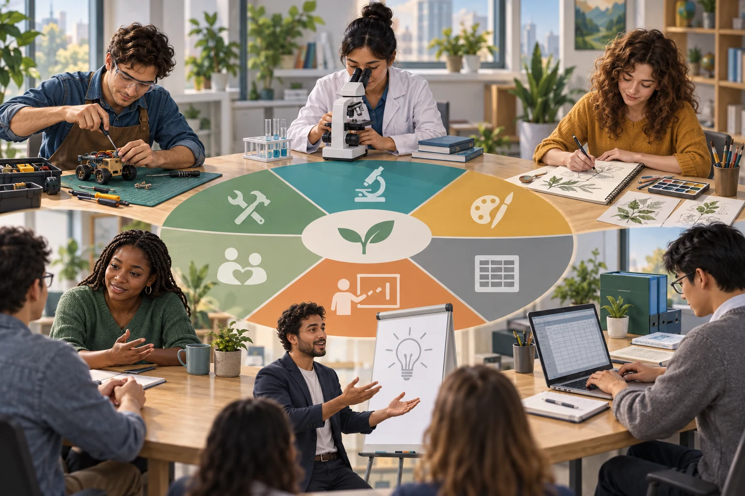 Six career interest types